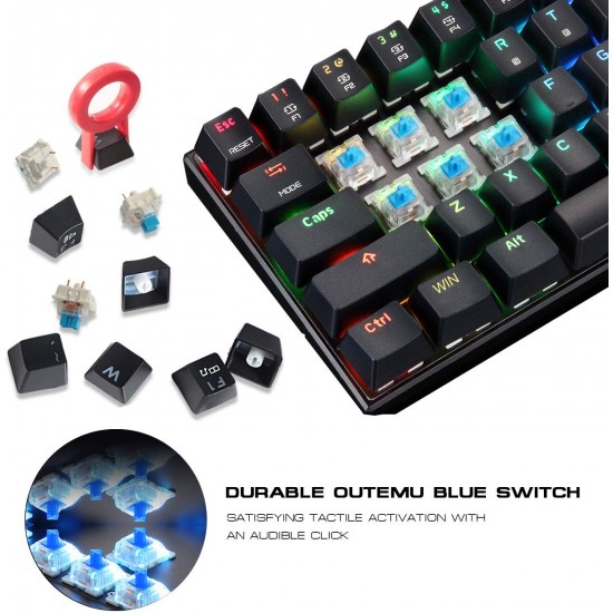 CK62 RGB wired Bluetooth dual mode mechanical keyboard